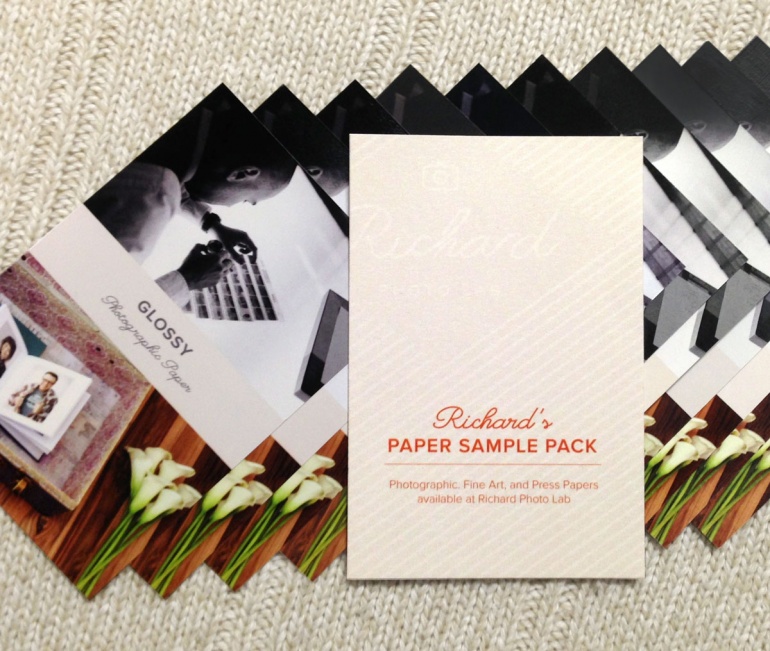 Fine Art and Photo Paper Sample Pack from Richard Photo Lab