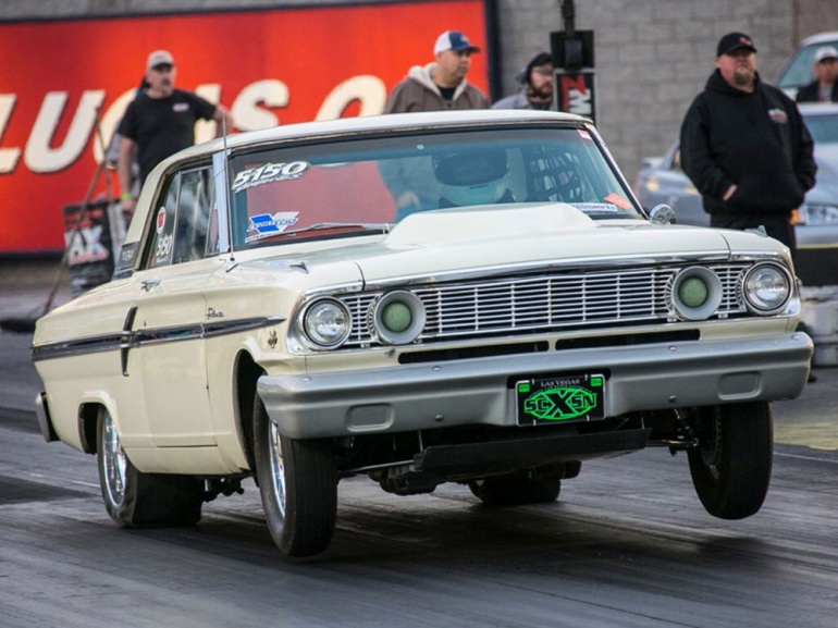 Brian racing his 1964 Fairlane