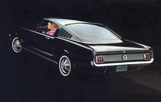 A 1965 Ford Mustang Fastback
