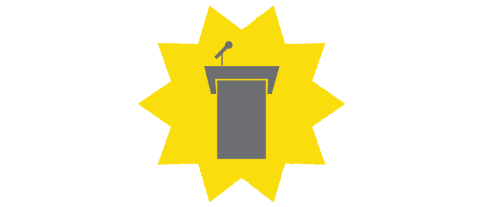Speaker's Podium Graphic