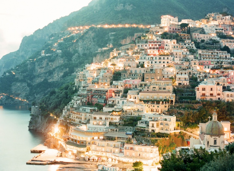 “Positano at Dusk” by KT Merry