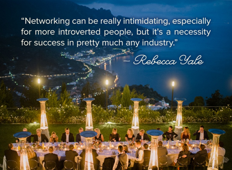 Networking quote by Rebecca Yale